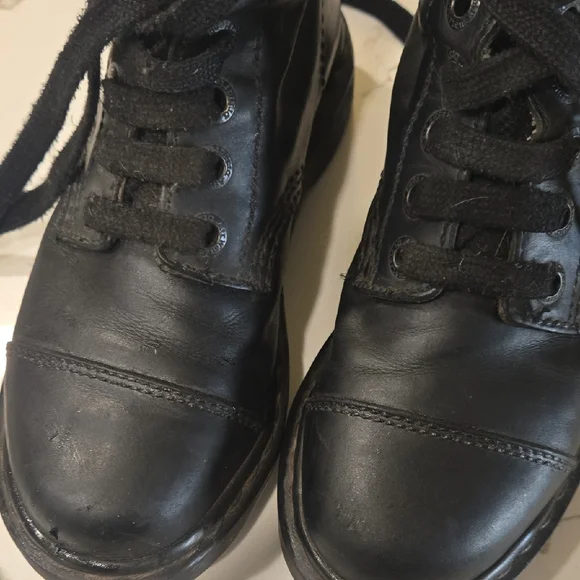 Dr. Martens Black and Gray Patterned Boots - Picture 6 of 7